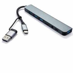 Hub Usb+Type-c 8 In1